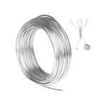 Aluminium Silver Art and Craft Colourful Wire for Jewellery Making Silver Beading Wire  (Diameter : 2 mm)