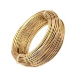 Brass Wire for Jewellery Making 100 GM, Size 1.4mm Gold Beading Wire  (Diameter : 1.5 mm)