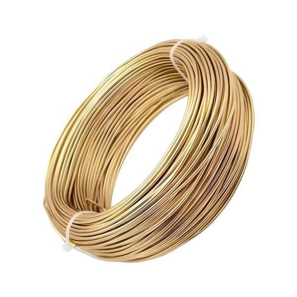 Brass Wire for Jewellery Making 100 GM, Size 1.4mm Gold Beading Wire  (Diameter : 1.5 mm)