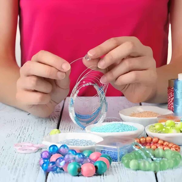 Aluminium Silver Art and Craft Colourful Wire for Jewellery Making Silver Beading Wire  (Diameter : 1 mm)