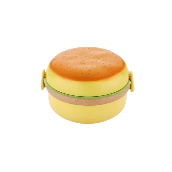 Burger Shape Lunch Box/Kids Lunch Box/Office, School, College Lunch Box 3 Containers Lunch Box (1300 ml, Thermoware)