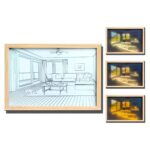 ZWINKO Plastic Table Photo Frame (Multicolor, 1 Photo(s), small)