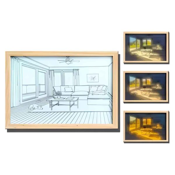 ZWINKO Plastic Table Photo Frame (Multicolor, 1 Photo(s), small)