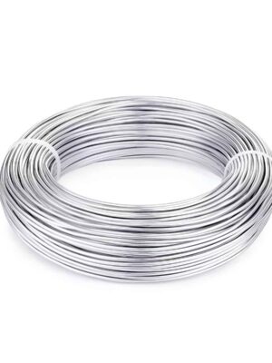 180 Feet Silver Aluminum Craft Wire for Jewelry Making Silver Beading Wire (Diameter : 1.5 mm)