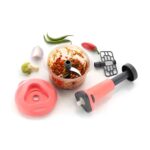 Sneaky Owl 2in1 push chopper 800ml Stainless Steel Blade Quick & Powerful Manual chopper Vegetable & Fruit Chopper (push chopper)