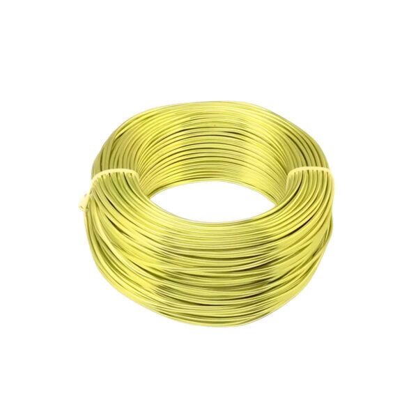 Aluminum Wire for Craft (20 Gauge, yellow) Yellow Beading Wire (Diameter : 1.4 mm)